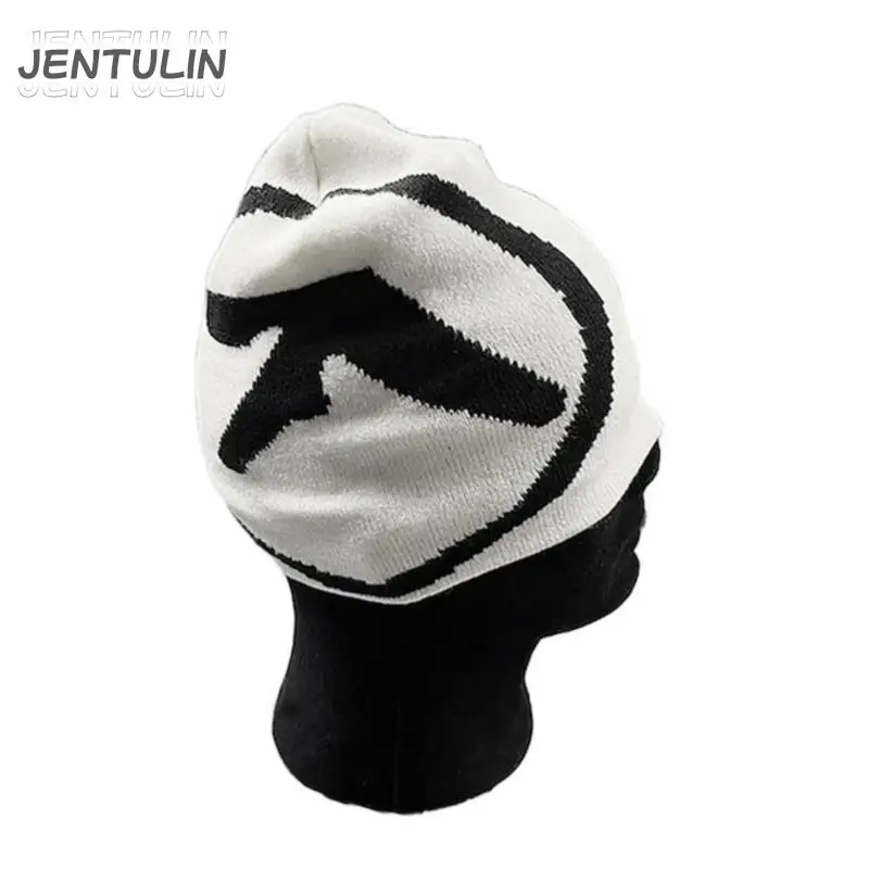 Y2k Women Hat Knitting Beanies Aphex Twin Caps For Men Y2k Streetwear Winter Fashion Kpop Vintage Gothic Warm Hip Hop Unisex BF