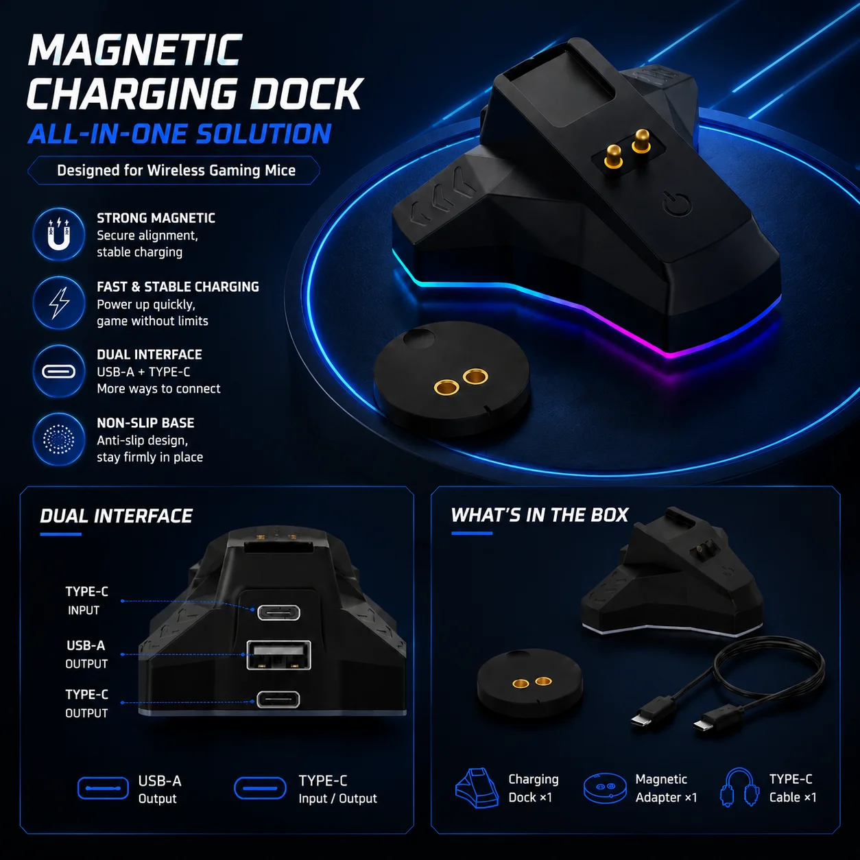 Wireless Mouse Charger Chargin - Logitech Mouse G Pro X Superlight recension och pris