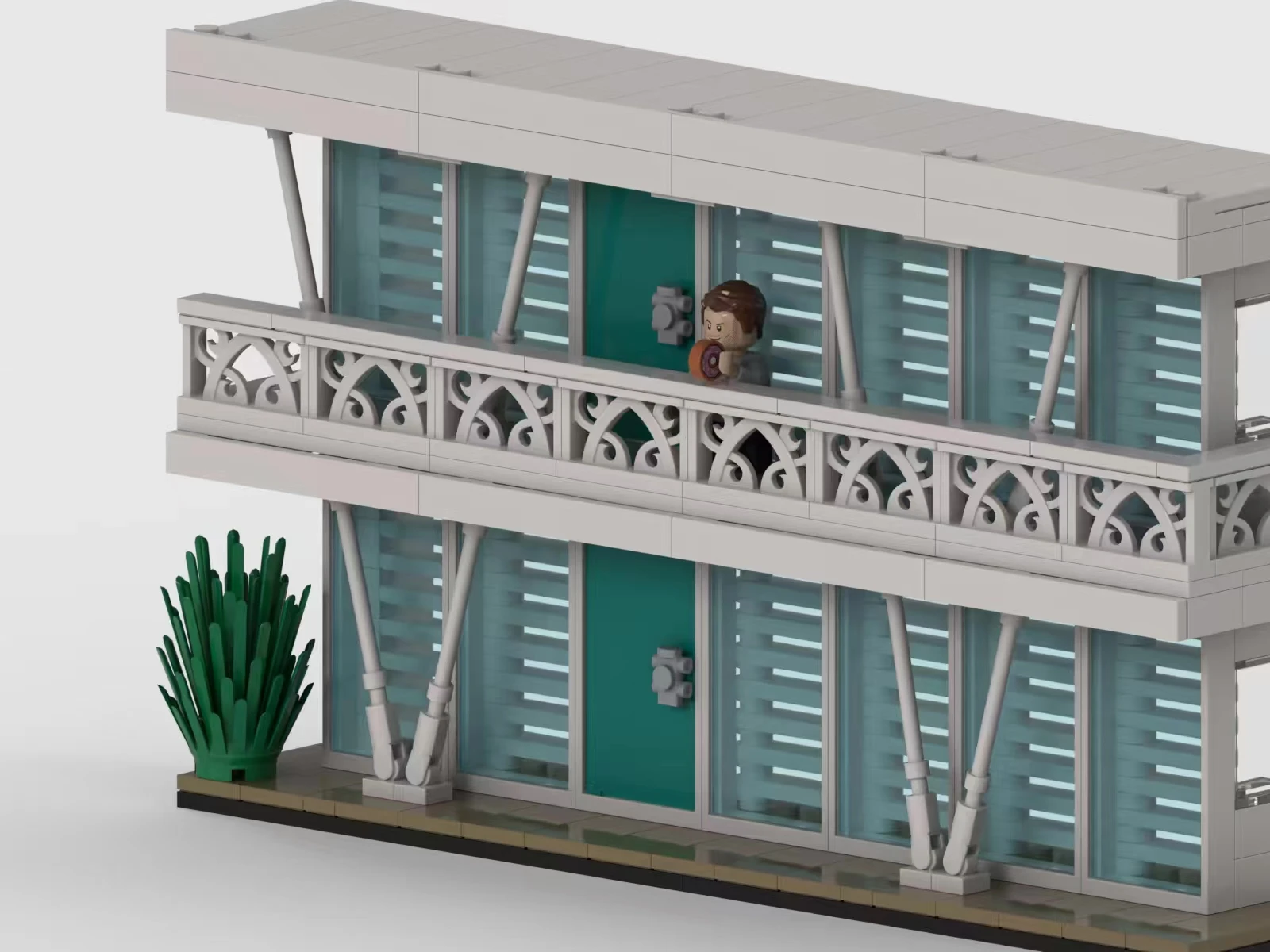 نموذج الفيلم الشعبي شقة moc Dexter نسخة من صندوق الكأس وحدات التكنولوجيا الهدايا عطلة تجميع ألعاب أطفال البدلة #4