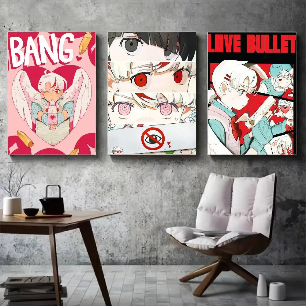 Singer Band L-loves B-bullets Poster for Modern Decor in Home Offices, Bedrooms, Living Rooms, Kitchens, Bathrooms.