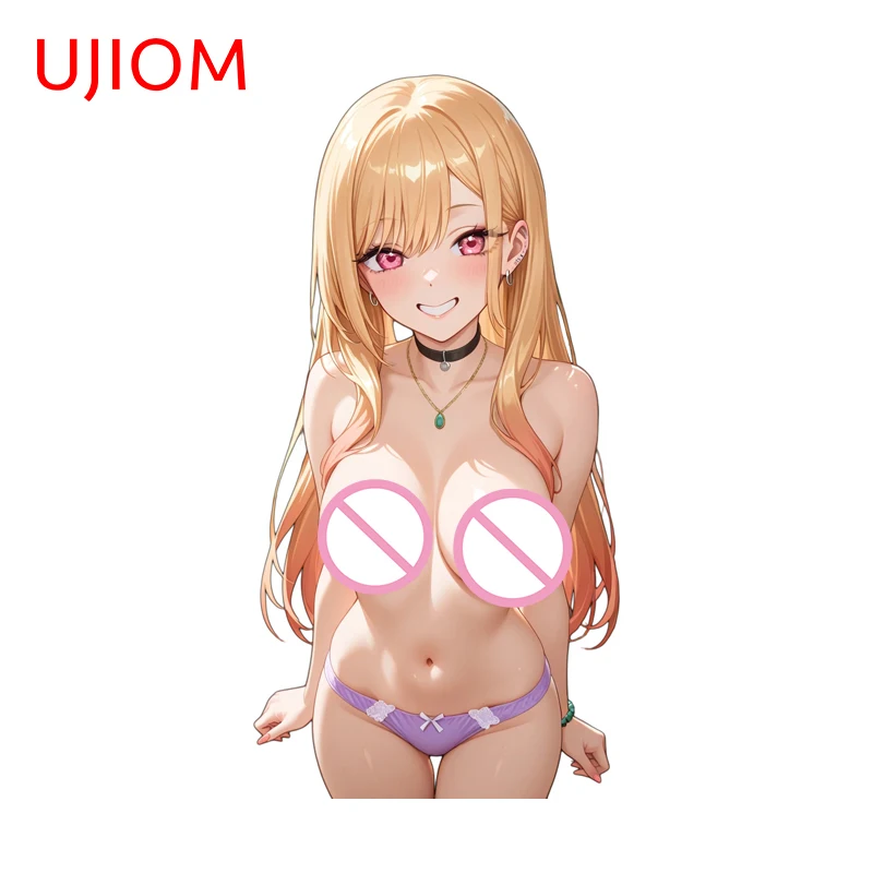 UJIOM Marin Kitagawa Sexy Bikini Big Boobs Wall Sticker Exquisite Fashionable Adorable Vinly Decal Kitchen Cupboard Decoration