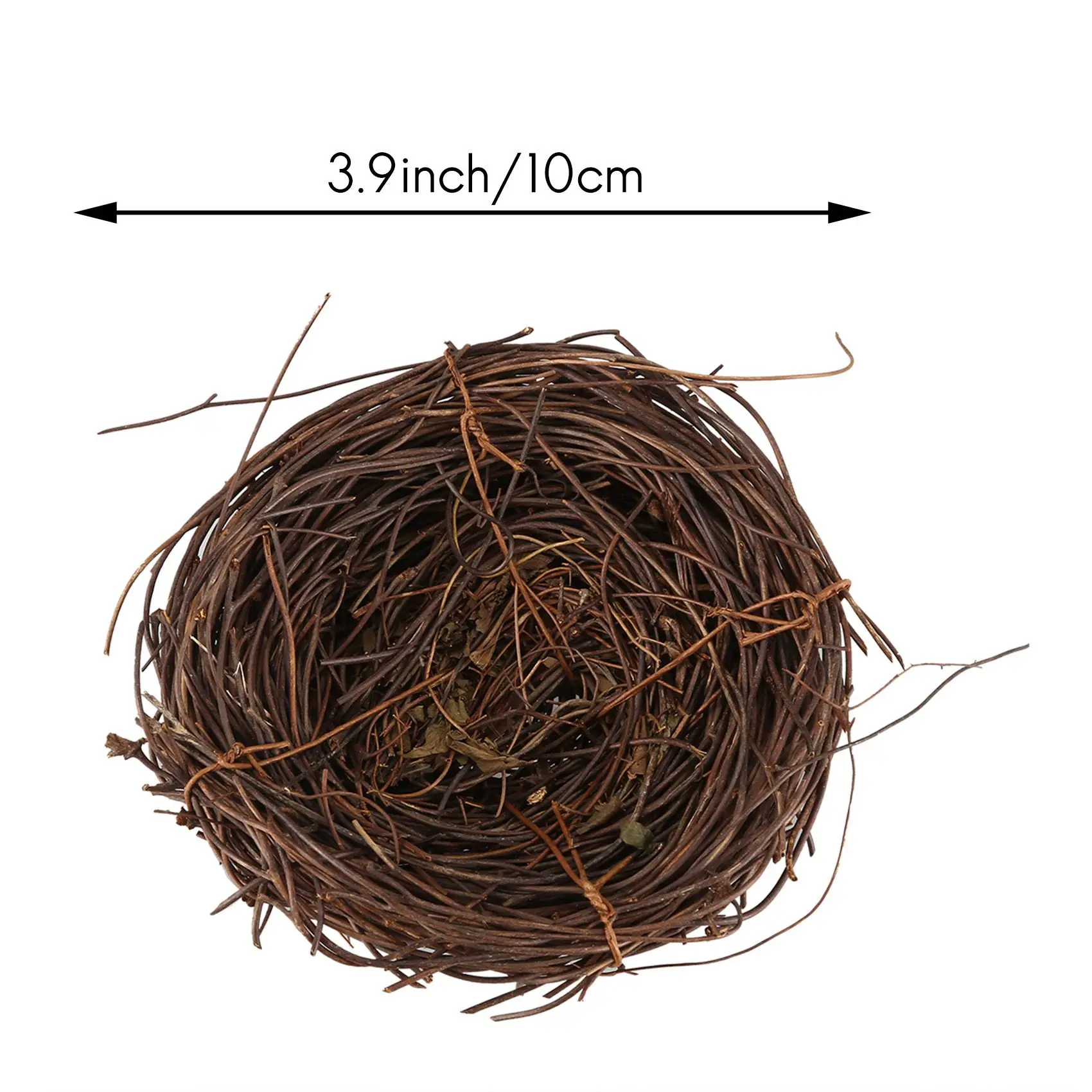 Vite fatta a mano Twig Bird Nest Home Nature Craft Holiday per la decorazione del giardino fotografico