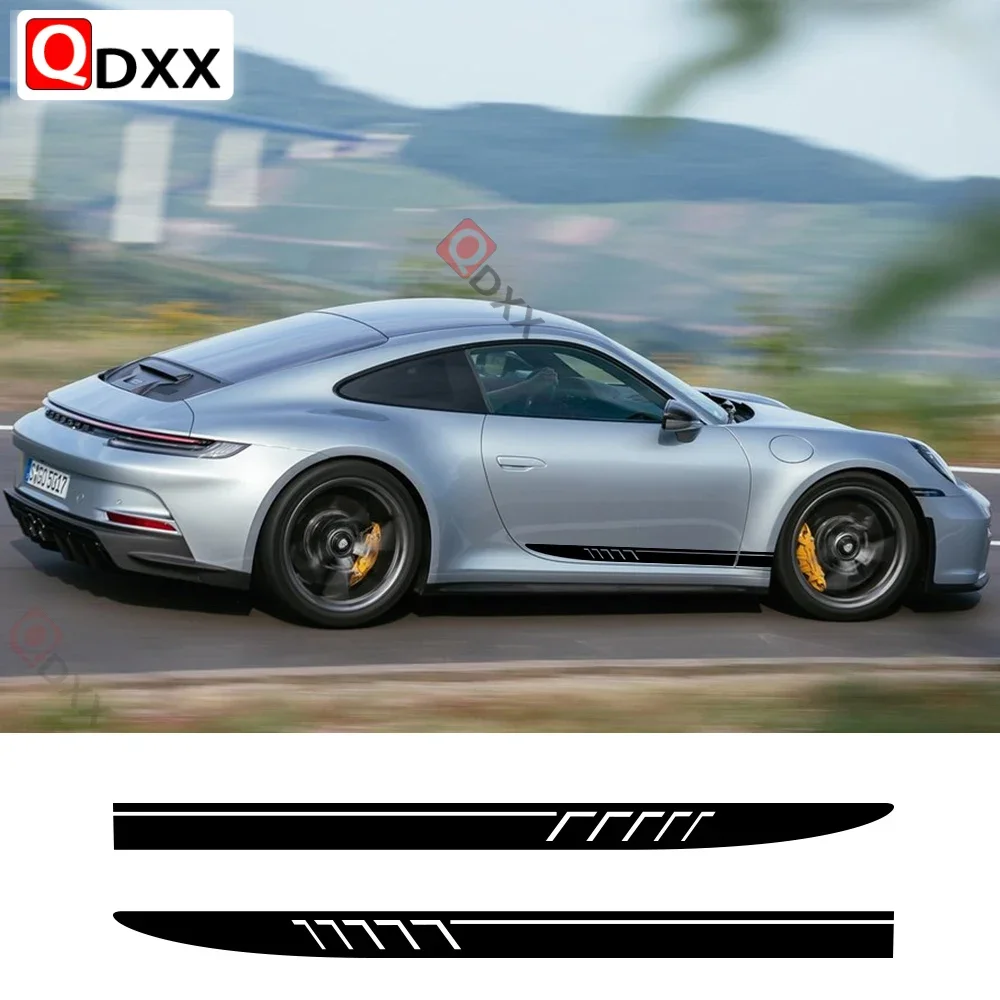 

Виниловые наклейки-декали на боковые пороги и двери автомобиля для PORSCHE 911, аксессуары для стайлинга авто