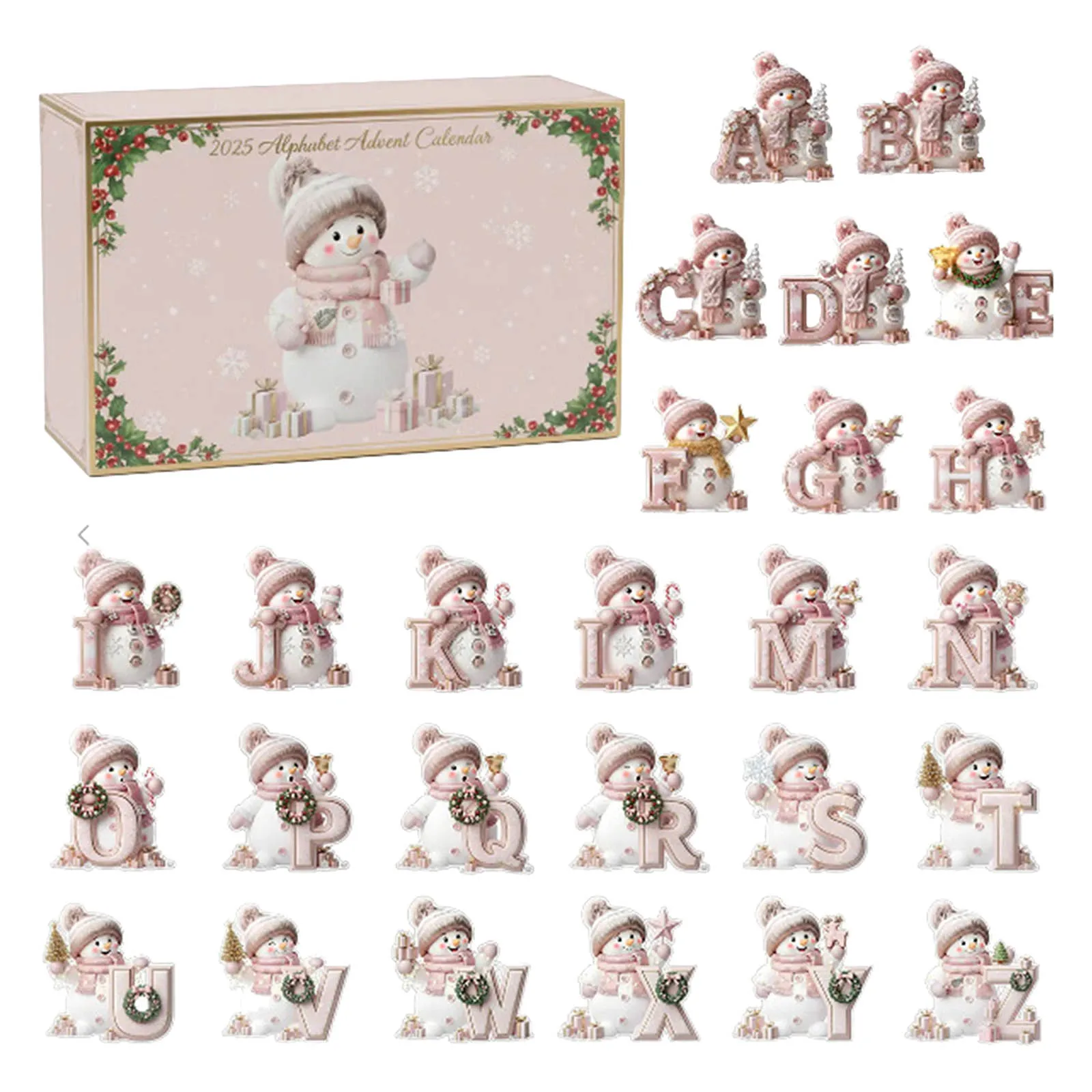 Chauffage de bureau avec minuterie, compte à rebours de noël, pendentif lettre bonhomme de neige, ornement plat en acrylique plus minuterie visuelle