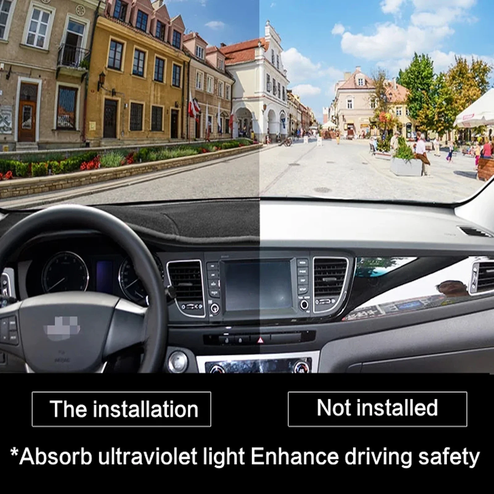 for Suzuki Solio 2021 2022 2023 Dashboard Cover Pad Dash Mat Dashmat Car Accessories Protective Sunshade Carpet view 3