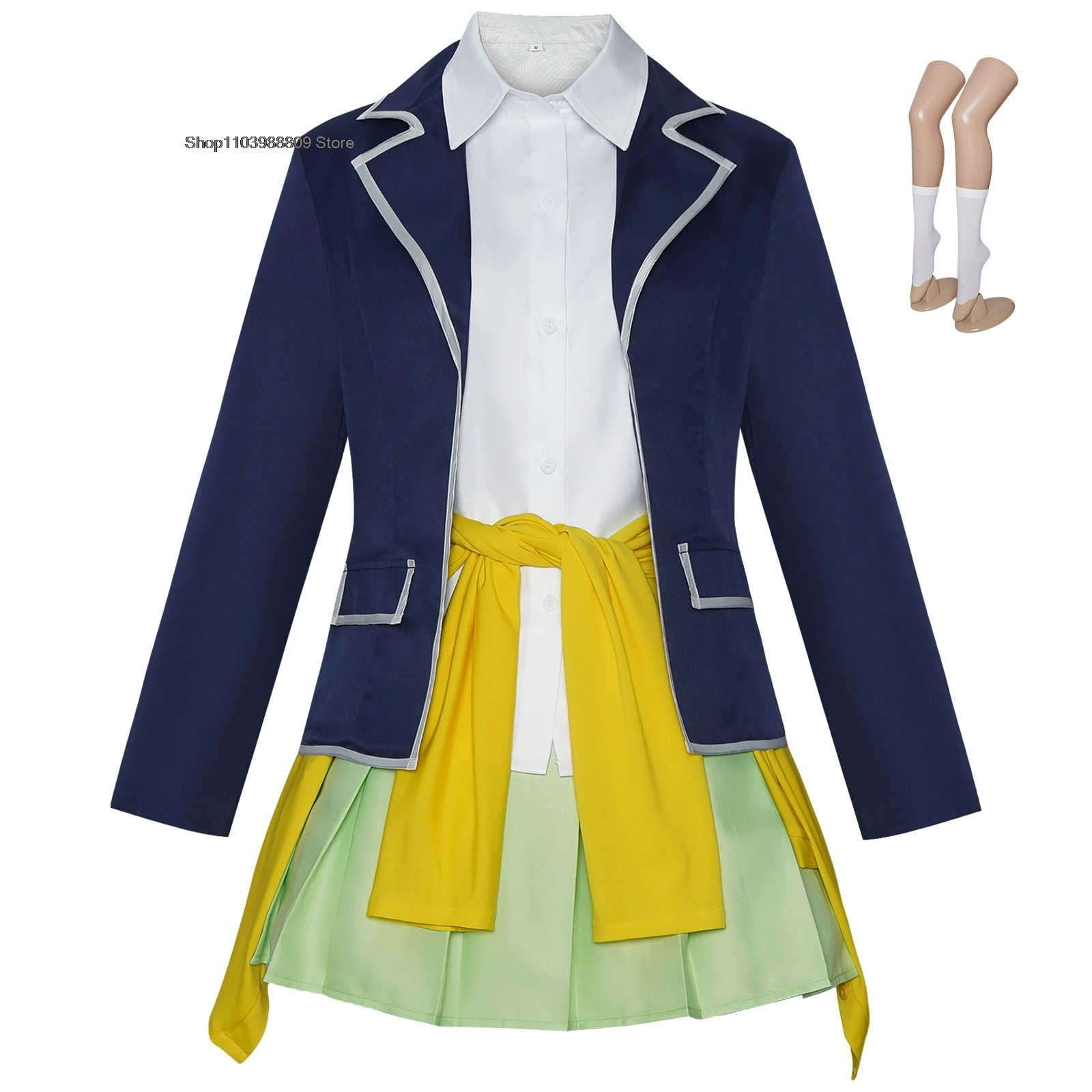 Anime La Quintessenza Quintuplets Nakano Itsuki Nakano Yotsuba Nakano Ichika Costume Cosplay Parrucca Uniforme Scolastica Cappotto Gonna
