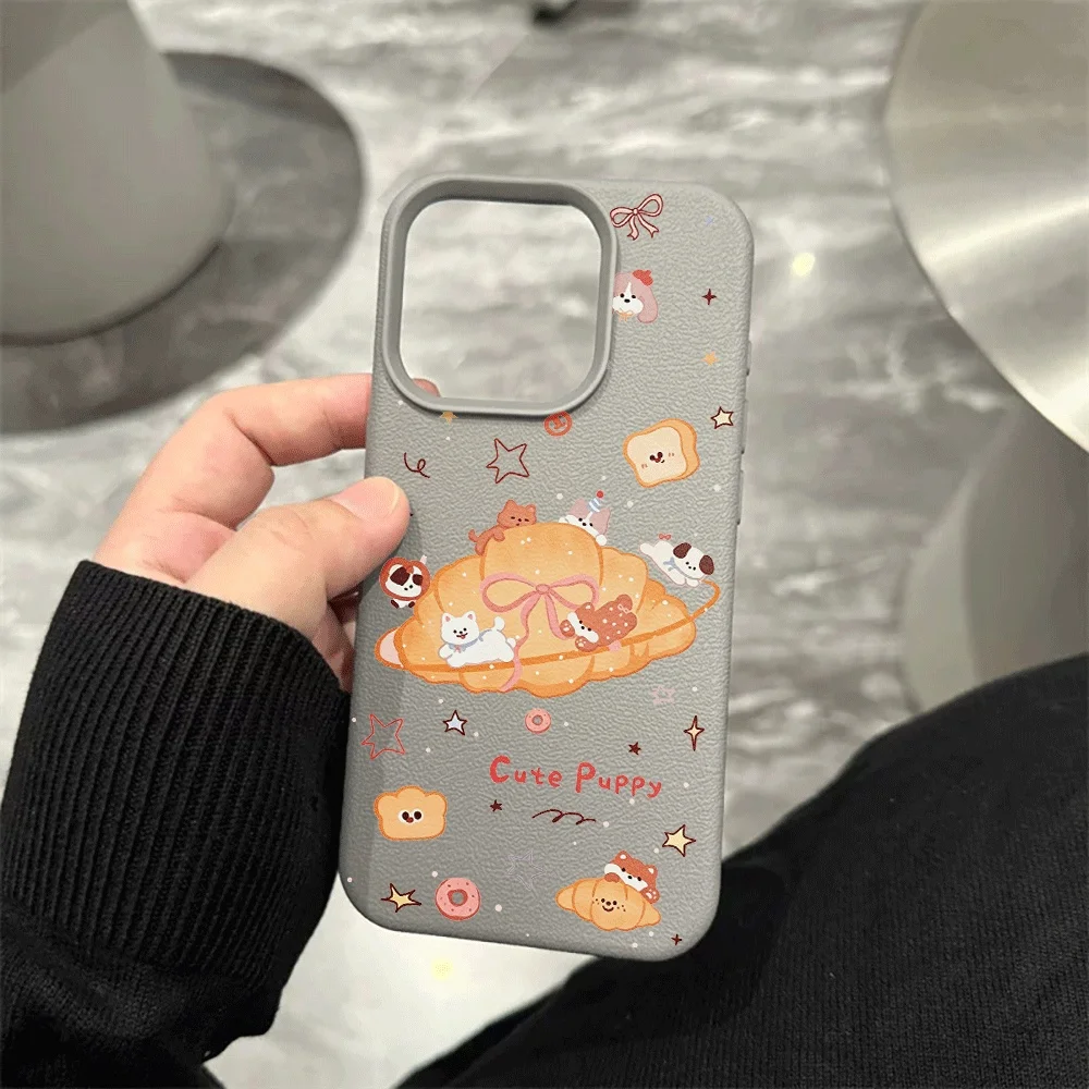 Cartoon-Brot-Tier-Handyhülle für iPhone 17 16 15 14 13 12 11 Pro Max 16 15 14 Plus 17 16 15 Pro 17Air Silikon-Matt-Abdeckung – Detail 9