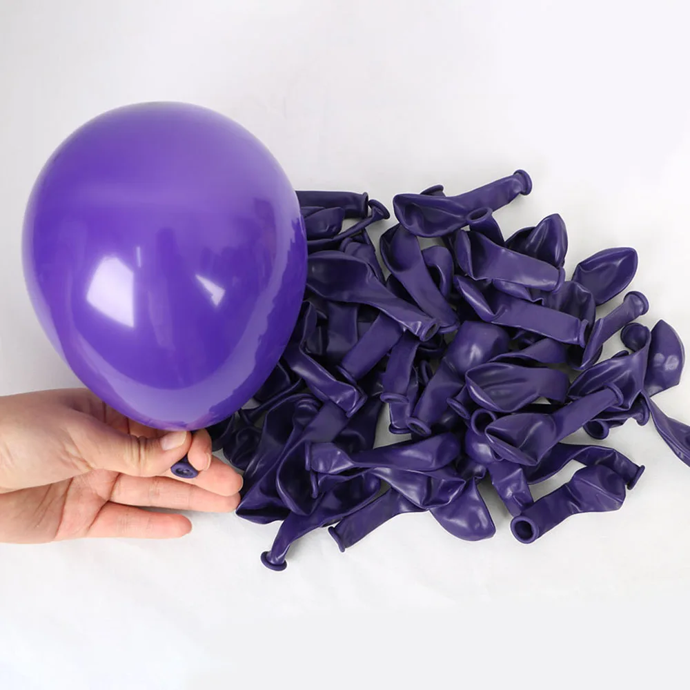 102Pcs Purple Gold White Latex Balloon Arch Kit For Birthday Wedding Bachelor Party Retirement Bridal Shower Halloween Decor