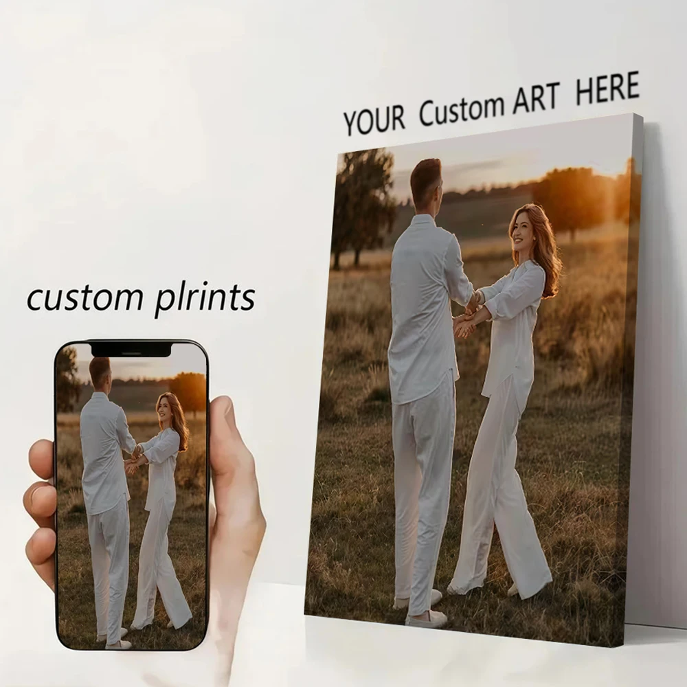 Personalisierte Fotografie, wasserfeste Malerei, individueller Druck auf Leinwand, Wandkunst, Poster, Bilder für Wohnzimmer, Heimdekoration