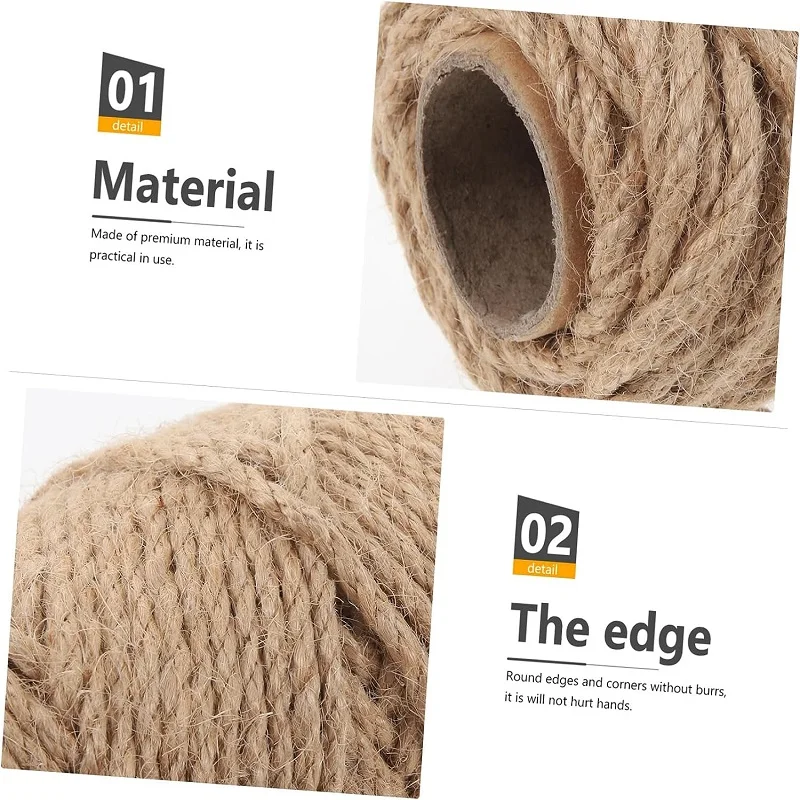 Katze Scratcher Seil DIY Natürliche Sisal Seil Spielzeug Katzen Pfote Klaue Möbel Schutz Katze Baum Turm Klettern Rahmen Bindung Seil – Detail 7