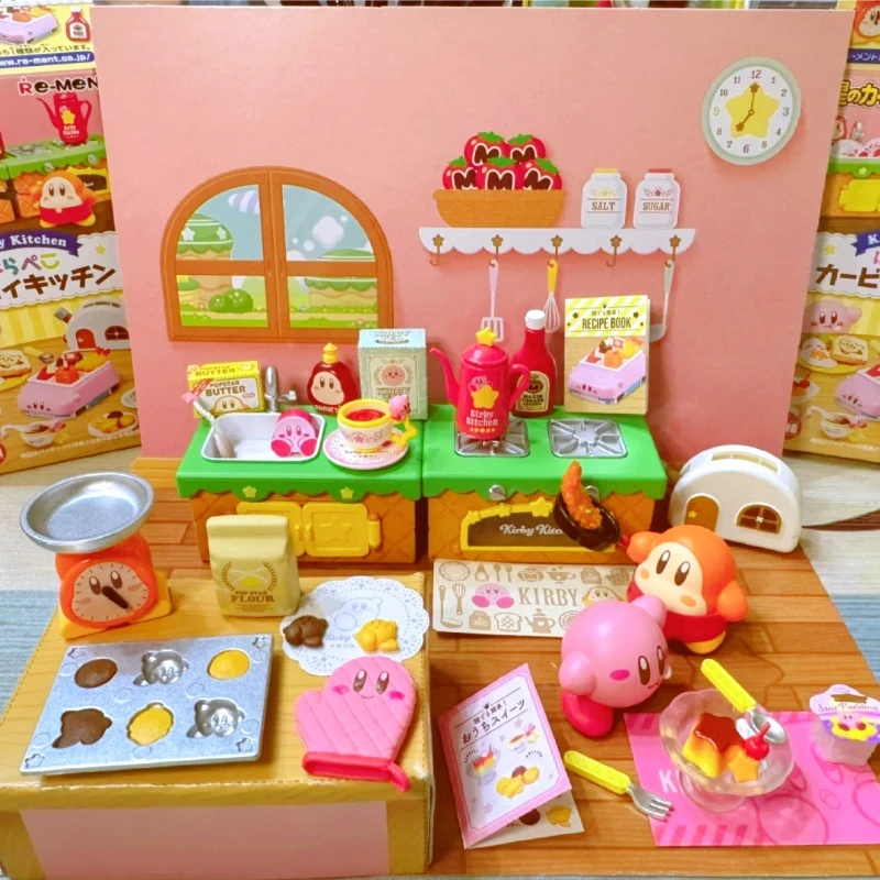 

Горячая подлинная Re-Ment Kirby Star'S Kitchen Food Series, миниатюрные миниатюрные игрушки для конфет, сцена, слепая коробка, яйца, фестиваль, подарки на заказ