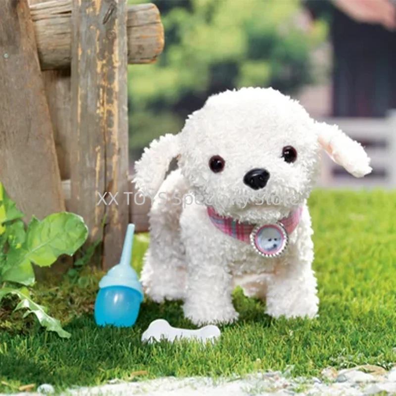 ตุ๊กตาสัตว์เลี้ยงแบบอินเทอร์แอคทีฟ Zapf Baby Born Puppy Doodle ที่ดื่มน้ำ ปัสสาวะ เกียบกัดก้อนกระดูก ของเล่นสัตว์เลี้ยงอิเล็กทรอนิกส์พร้อมเสียงเอฟเฟกต์