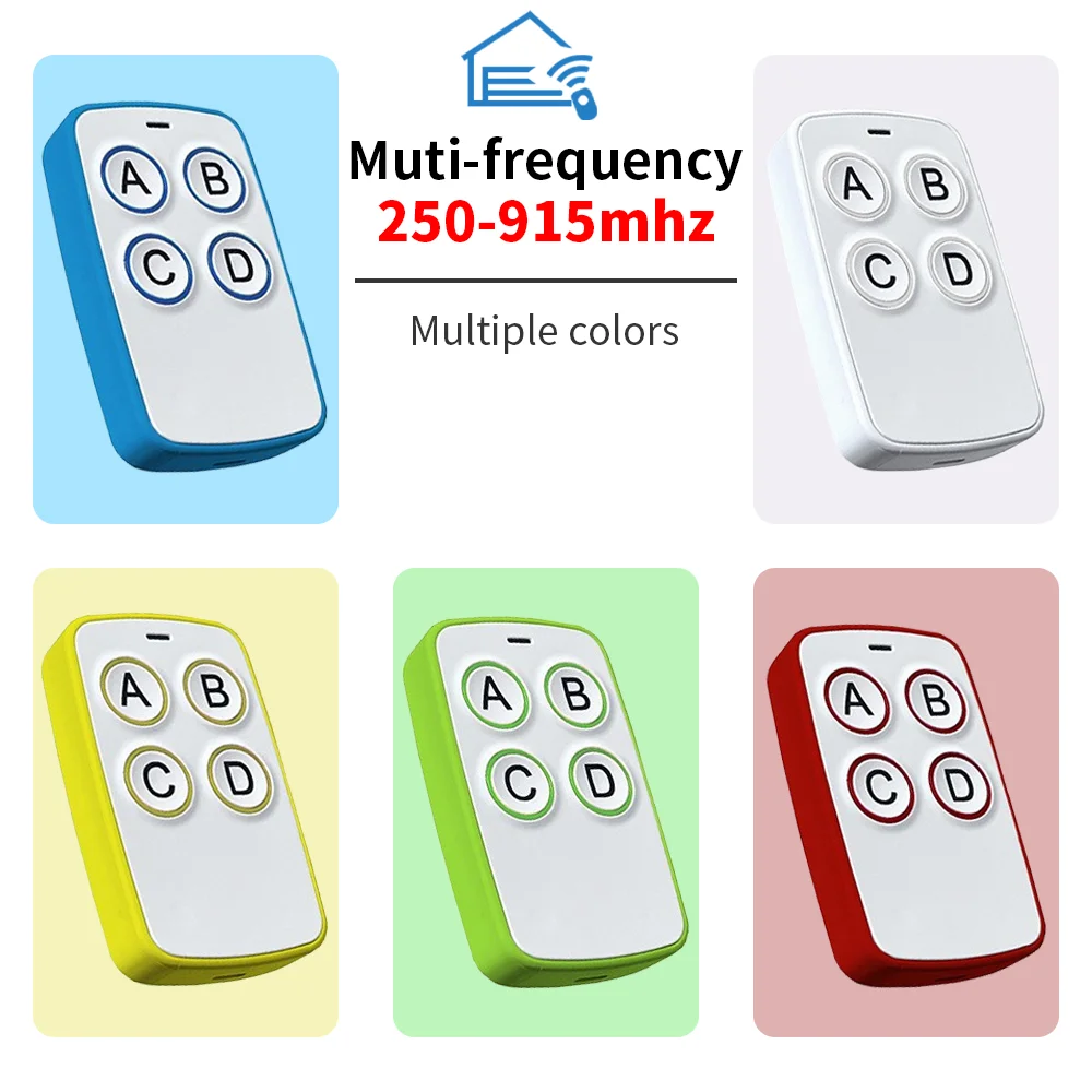 433MHz Auto Copy Remote Control Electric Garage Door Opener Remote Controller Duplicator Clone Cloning Code 4 Keys Transmitter