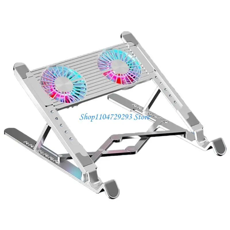 

Y2GD Gaming Laptop Coolers Laptop Fan Cooling Stand Quiet Cooling Fan for Laptop Height Stand LED Light Laptop Cooling Pad