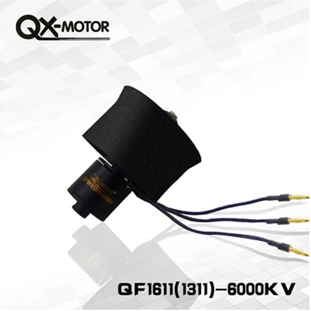 QX-Motor 30mm 6 Blades EDF Unit With QF1611 7000KV 14000KV 6000KV 5000KV Brushless Motor for Fixed-wing aircraft