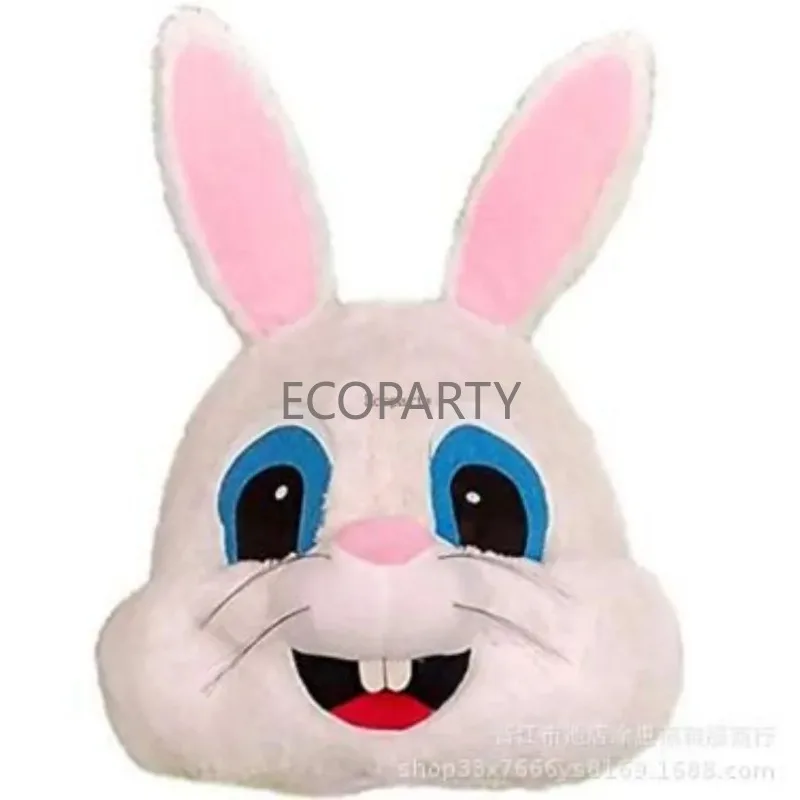 Bunny Mascot Head Costume Rabbit Animal Head Mask Cosplay Dress Halloween Party Suit Cosplay Costumes Disfraz Hombre