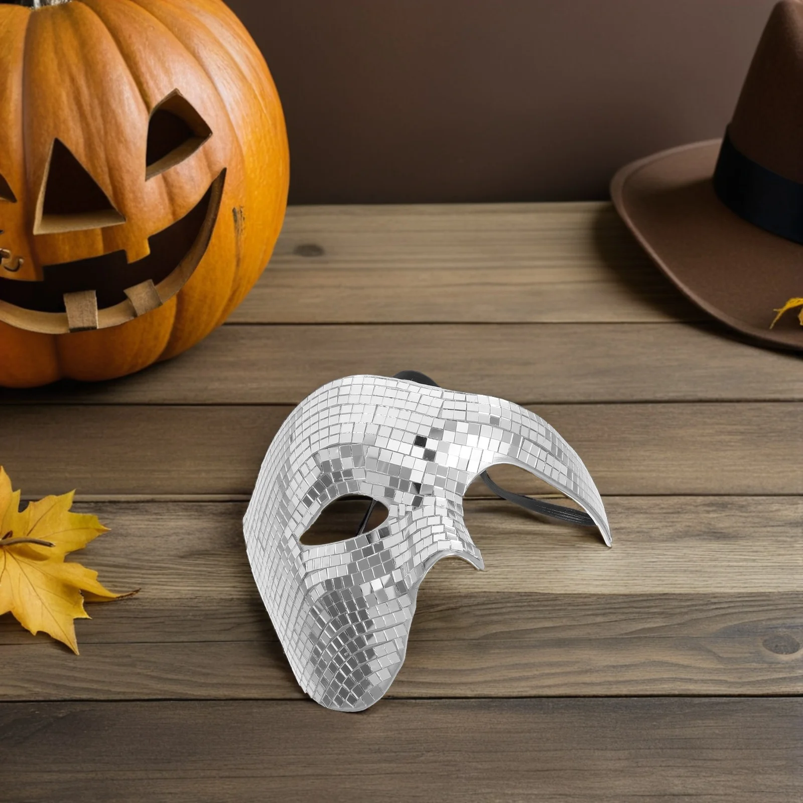 

Stunning Mirror Masquerade Mask Lightweight Sparkle Face Cover for Birthday Club Event Fancy Dress Party Carnival Costume Prop