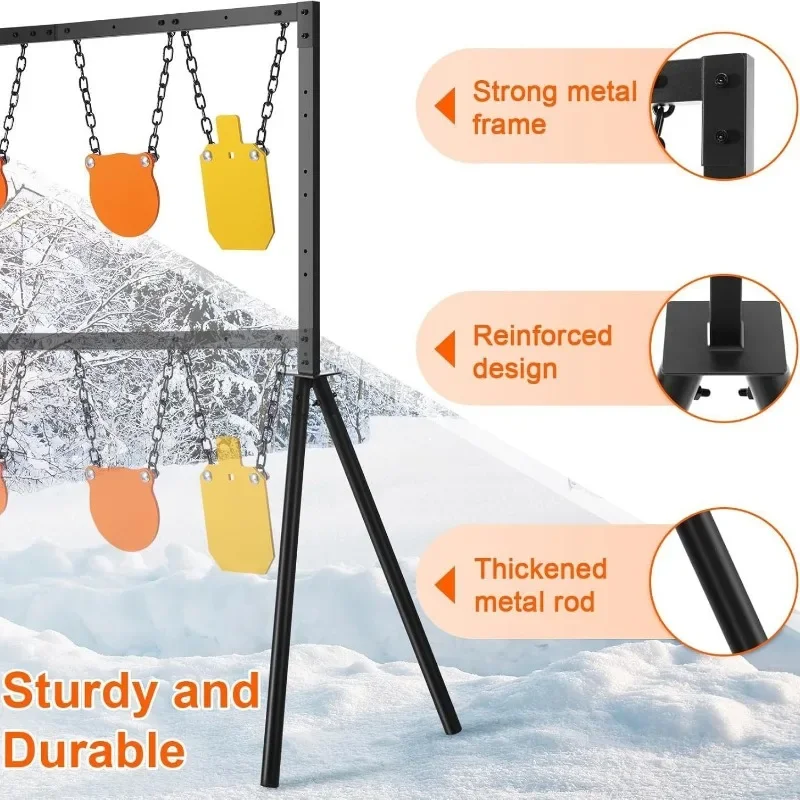 Target Holder AR500 Shooting Target System Adjustable Height Steel Target Holder