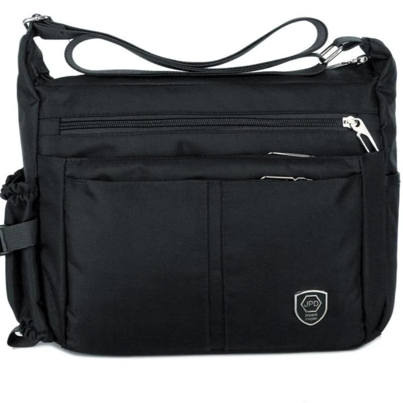 Black Blue Green Gray Multi-Pocket Crossbody Shoulder Bag Casual Nylon Travel Commuter Large Capacity Messenger Bag Women Men