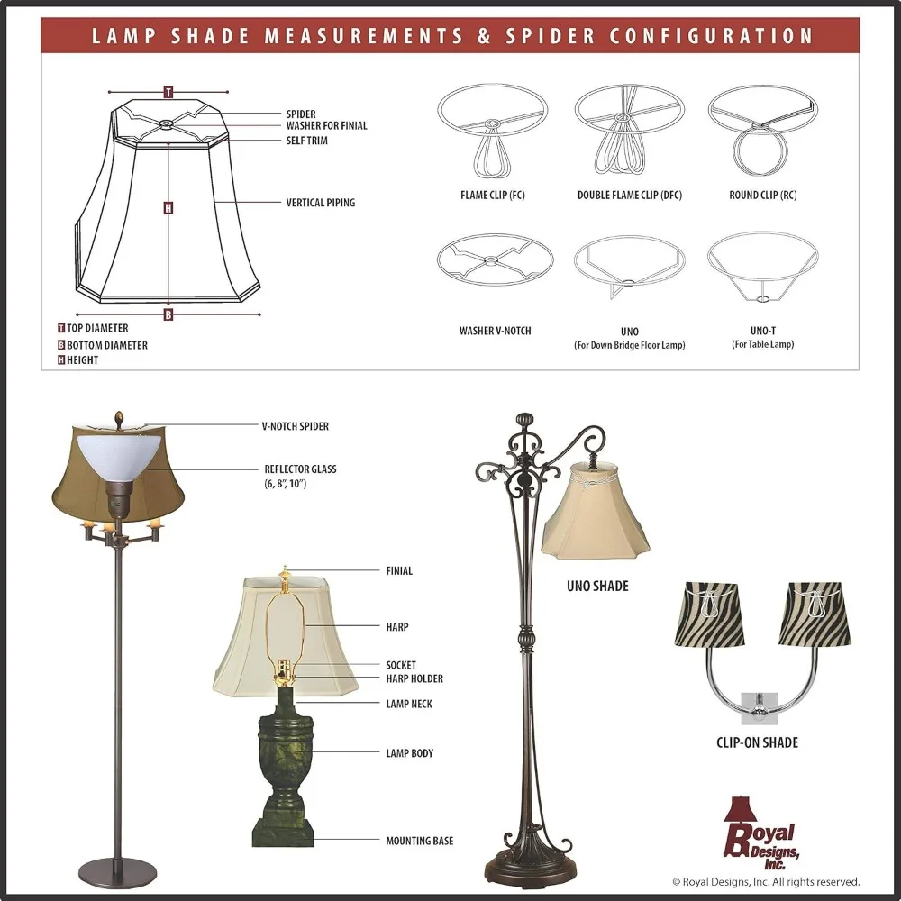 Rectangle Cut Corner Basic Lamp Shade, 9x16x12.25 Inches, Antique Gold Finish, Decorative Lighting Accessory