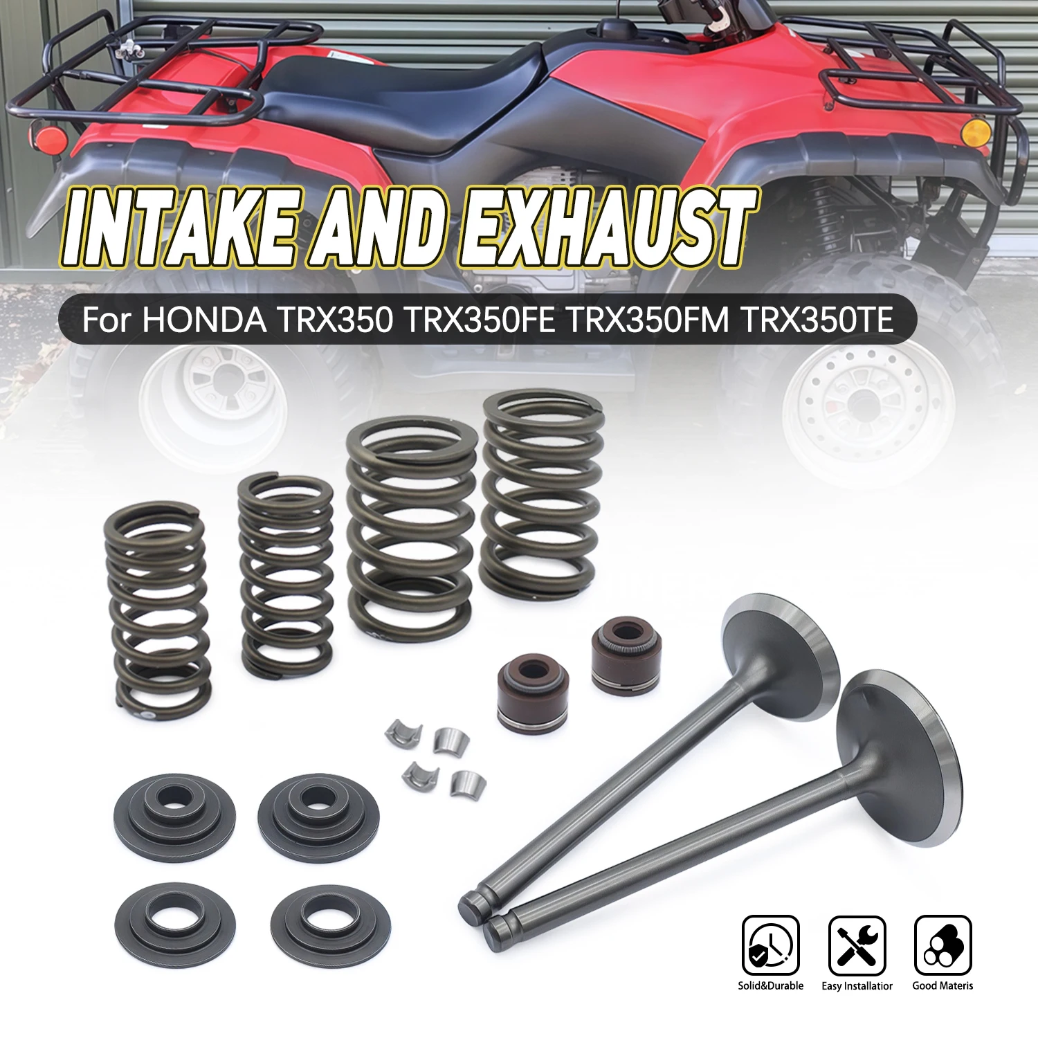 

Motorcycle Accessories For HONDA TRX 350 TRX350 valve TRX350 TRX350FE TRX350FM TRX350TE Exhaust Valve Inlet Intake Stem Seal Kit
