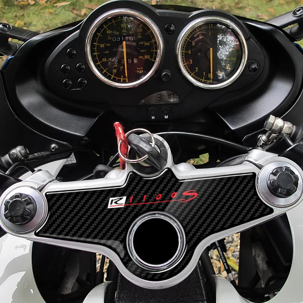 

R1100S Motorcycle Carbon-look Top Triple Clamp Yoke Sticker For BMW Motorrad R1100S 1996-2001