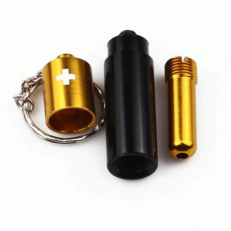 Battery Shaped Pendant Key Chain Ring Portable Detachable Small Pendants with Keychain for Smoking Accessories Men\'s Gift