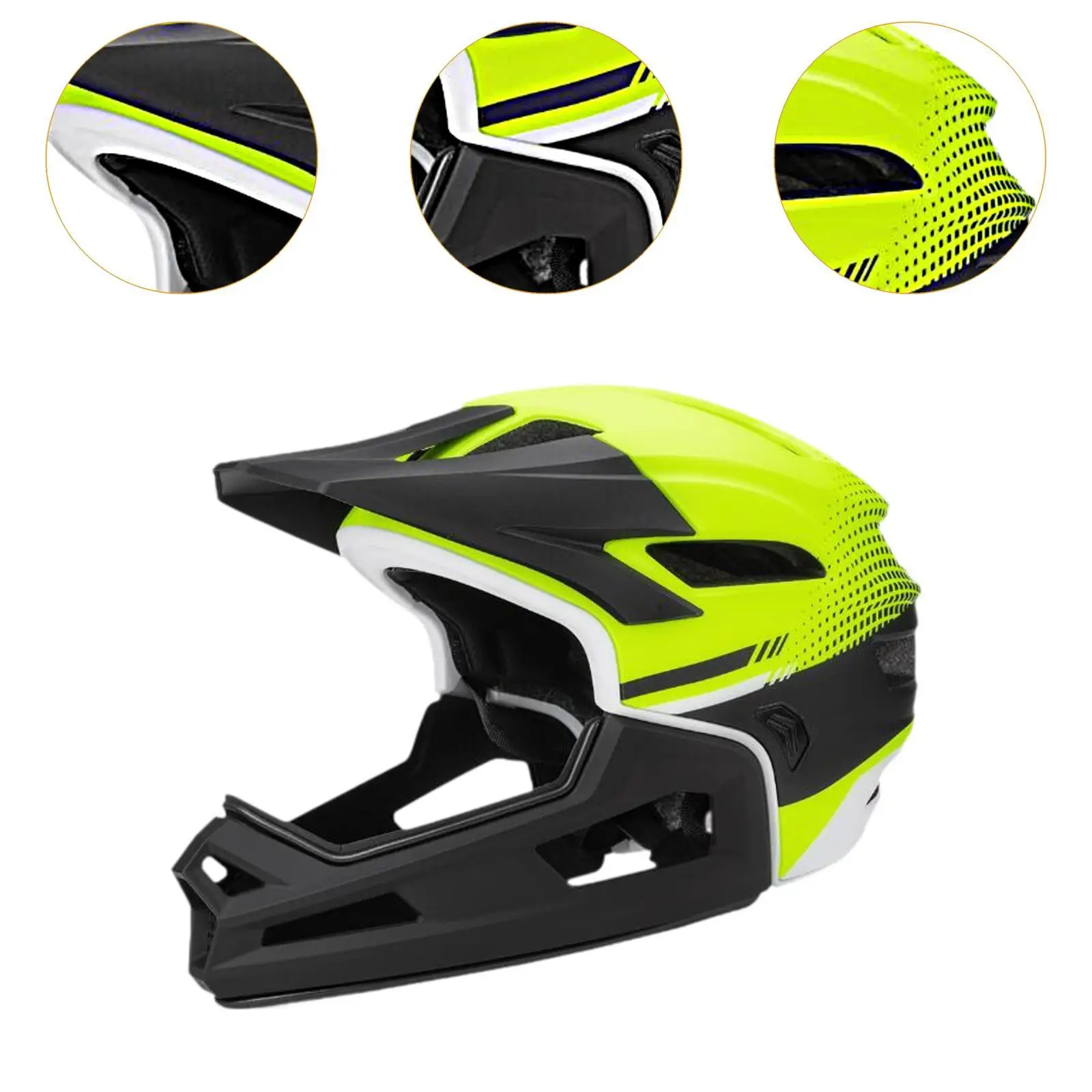 Полнолицевой велосипедный шлем, ударопрочный защитный шлем, велосипедное оборудование со съемной подкладкой для женщин и мужчин, велоспорт