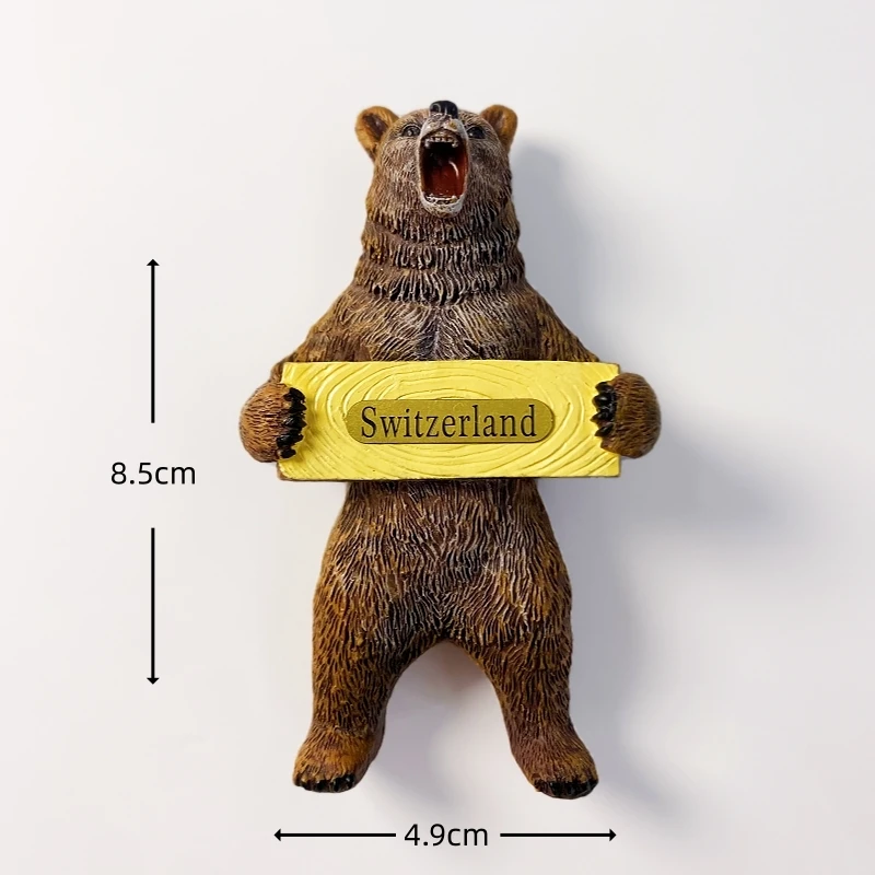 سويسرا، بيرن، زيورخ جونغفرو، إنترلاكين، ذكرى سياحية، ديكور مشهد الثلج، ملصق ثلاجة مغناطيسي #2