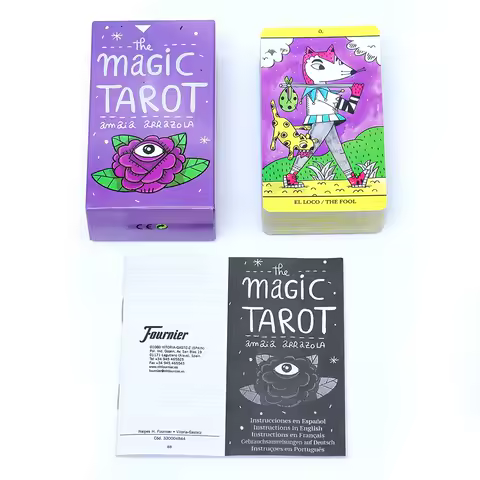 España The Magic Tarot Cards in Spanish Version Board Game Divination Deck for Beginners Oracle Cards Tarot Deck Family Party