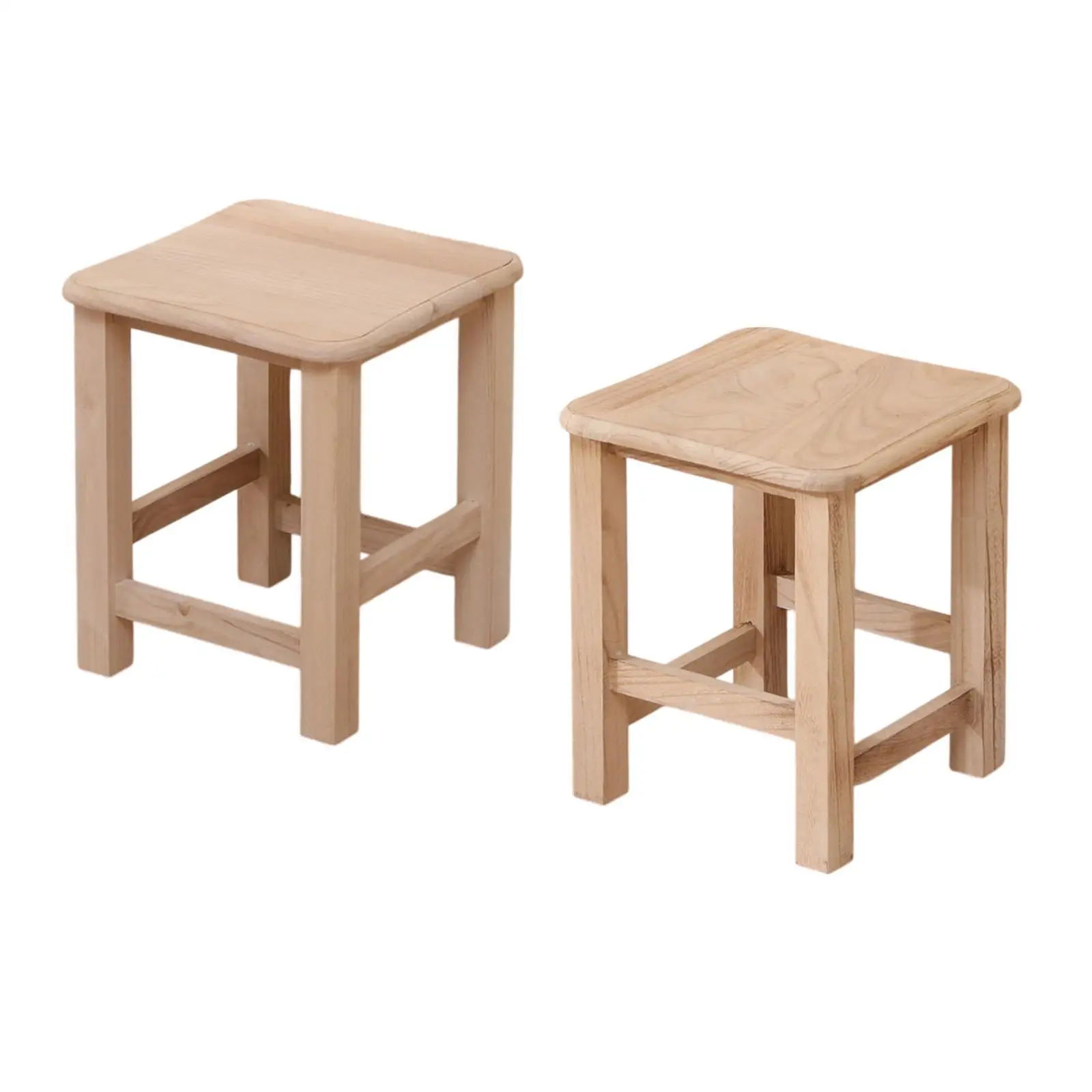 Wooden Step Stool Footrest Leisure Shoes Replacement Stool Small Foot Stool