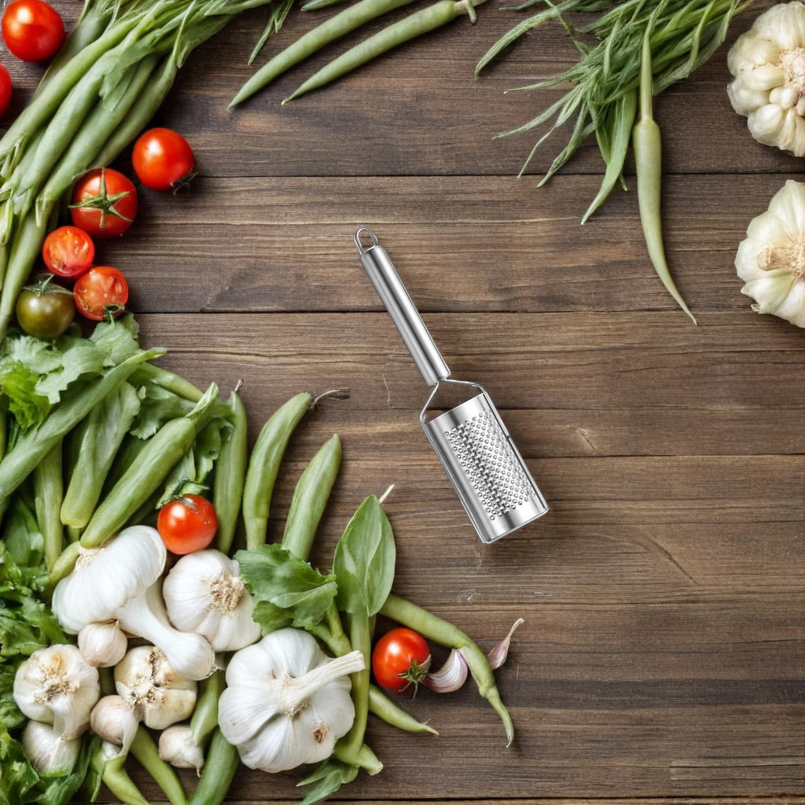 

3Pcs Stainless Steel Multifunctional Vegetable Grater Handheld Cheese Zester Non Slip Handle Ginger Carrot Lemon Potato