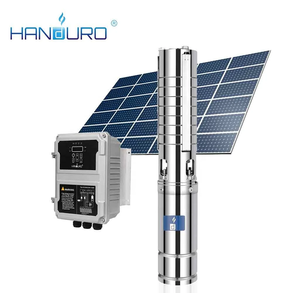 AC/DC 9m3/h 72m 110v 2HP 4inch Solar Energy Solar Deep Well Pump System Water Solar Pump With Good Price