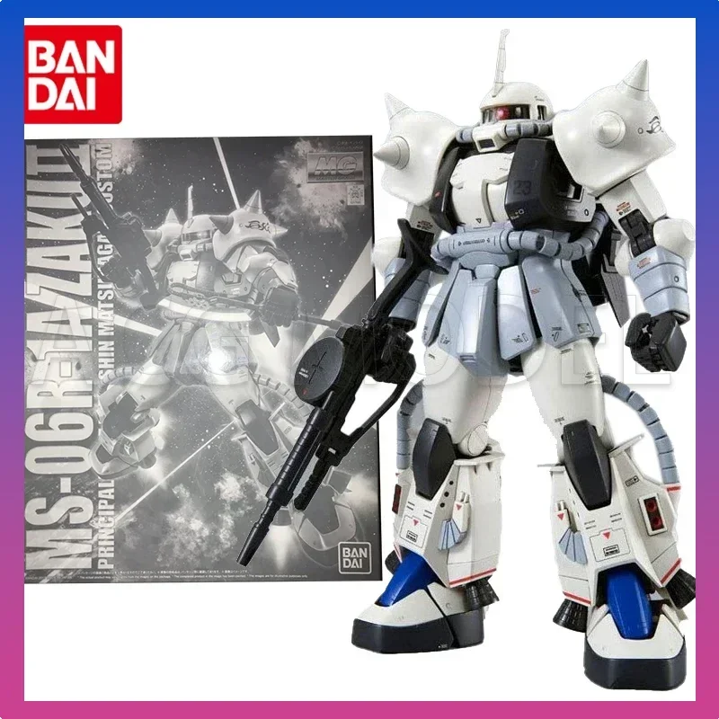 

Bandai Genuine Gundam Model Kit Anime Figure MG 1/100 MS-06R-1A ZAKU II Collection Gunpla Anime Action Figure Toys