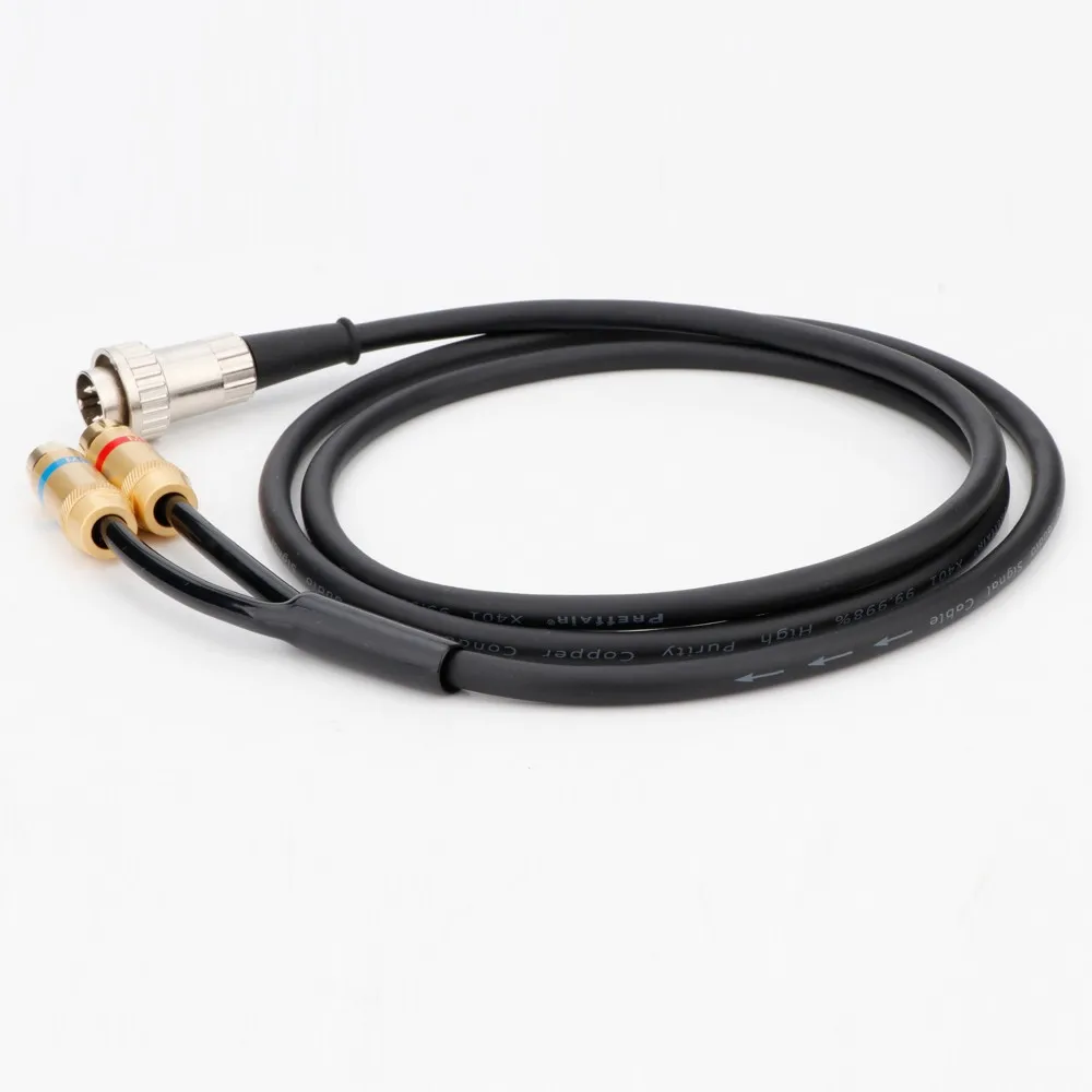 Preffair NAIM 5 핀 Din 트위스트 잠금 커넥터, 스테레오 RCA 포노 케이블, 스테레오 OFC 순수 구리