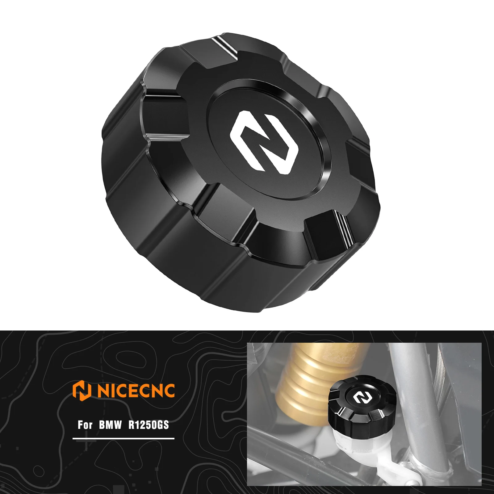 

Motorcycle Rear Brake Fluid Reservoir Cap Cover For BMW R 1250 GS R1250GS Adventure 2019-2023 R 1250 GS GSA 2019-2023 2020 2021