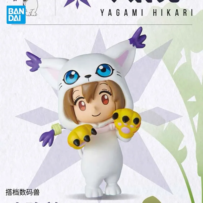 Bandai Digimon Gacha Capsule Blind Box First wave Takaishi Takeru Yagami Hikari Takenouchi Sora Anime Figure Toy for Collectors