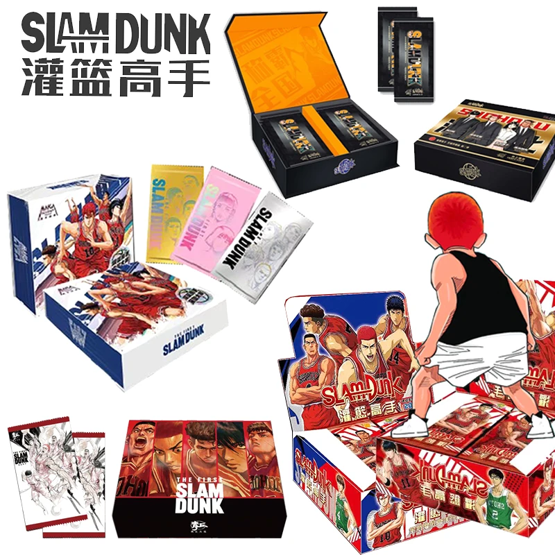 Box Card Slam Dunk Sakuragi Hanamichi Jin Soichiro Rare and Limited Collection Signature Card Christmas Birthday Gift Game Toys