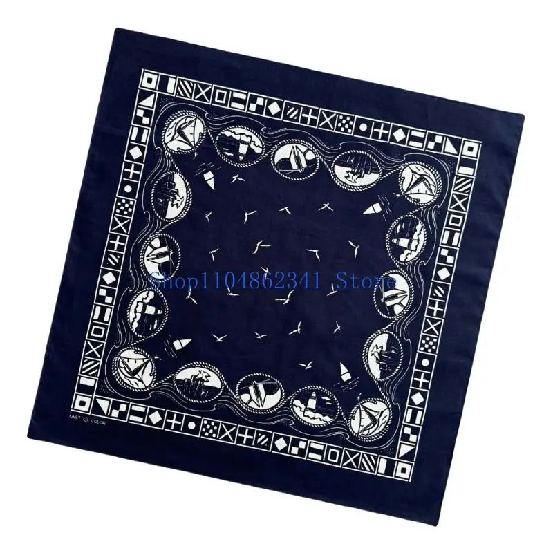 

5asd мягкий винтажный стиль бандана хлопковый шарф универсальный модный аксессуар для шеи