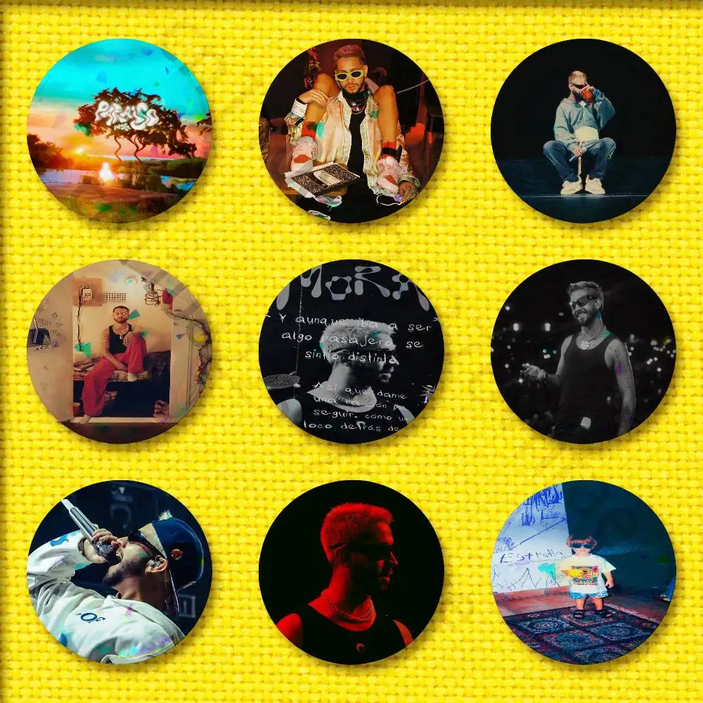 

M-Mora LO MISMO DE SIEMPRE ESTRELLA Badge For 44mm 32mm 58mm 25mm 75mm Round Pin Brooch Insignia Case Collectibles