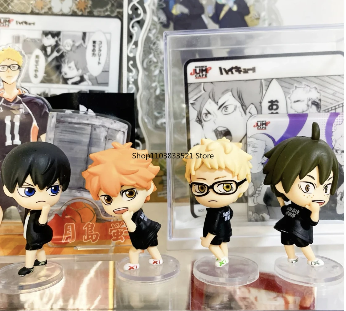 Originele Haikyuu!! Gashapon Speelgoed Kei Tsukishima Shoyo Hinata Draai Anime Figuur Kids Cadeau Verzamelmodel Ornamenten