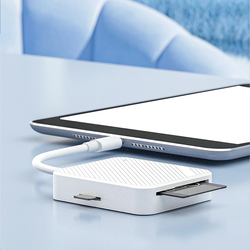 4 in 1 Memory Card Reader Adapter Type C USB-C Smart Media OTG M2 SD SM XD Card Reader for Android Accessories-ABPX