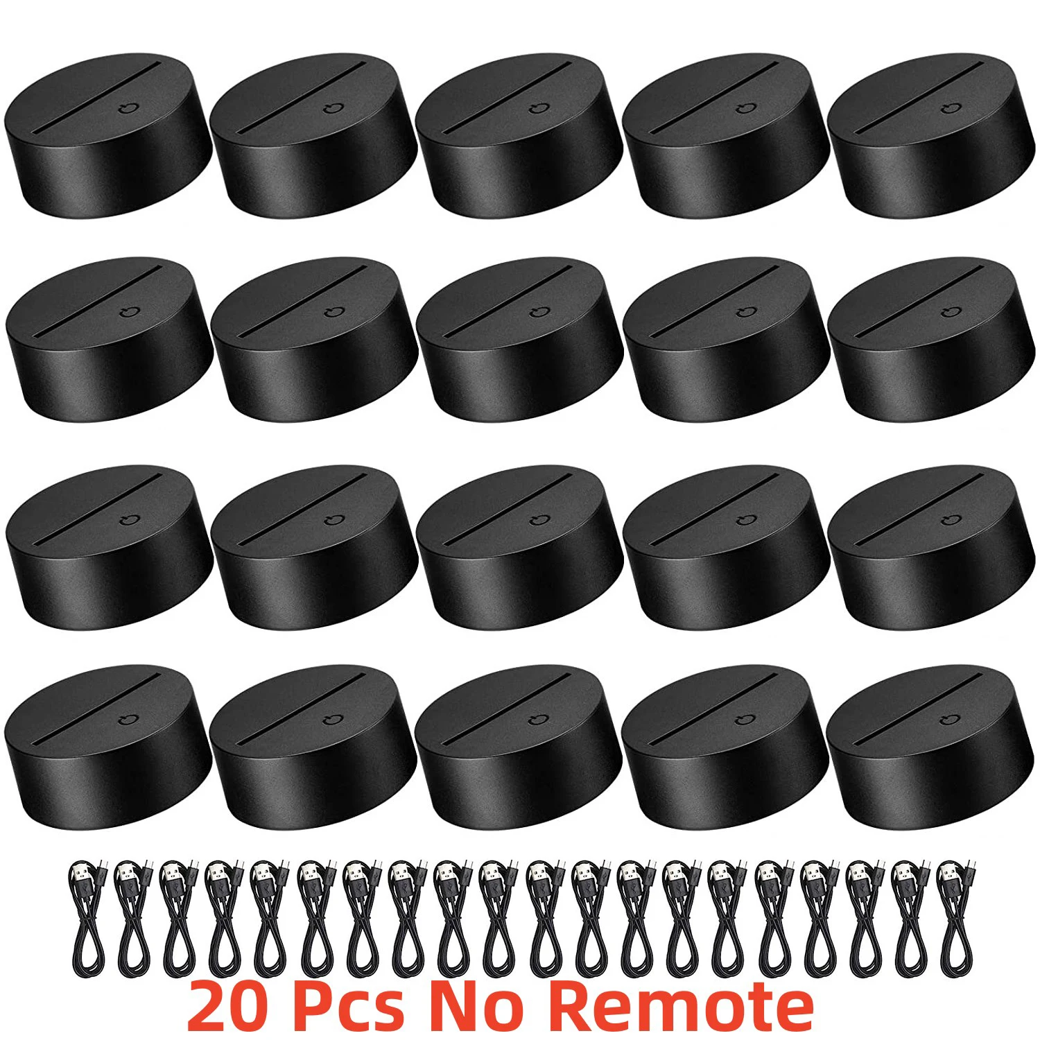 2/5/6/10/20 Stuks 3D Led Licht Lampvoet Touch Control 7 Kleuren 4 Modi Led Display Base Decoratieve Voor Groothandel Dropshipping