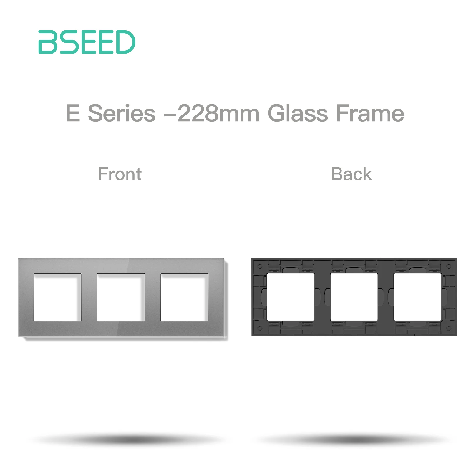 BSEED Zigbee Smart Mechanische Taste Schalter Funktion Teile Tuya Alexa Control EU Buchse Teile Glas Panels DIY Zubehör 9