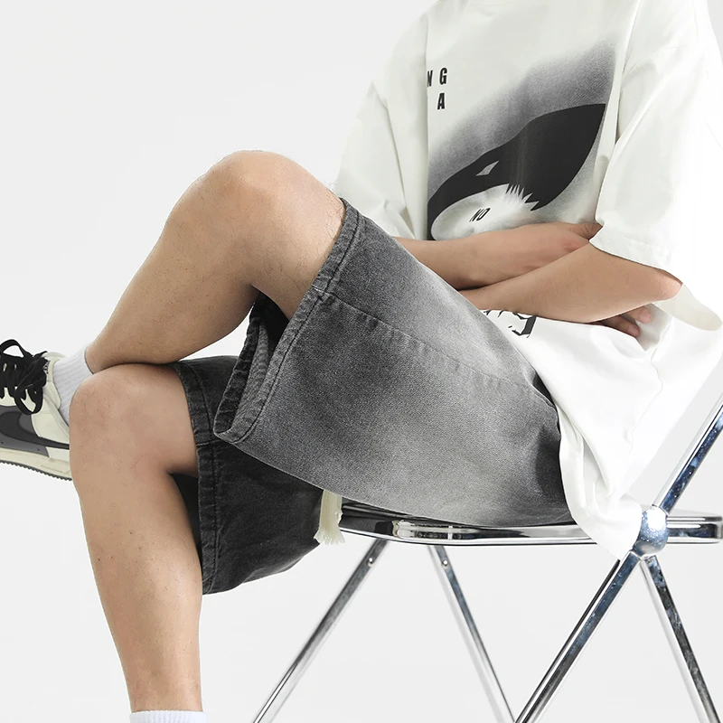 

Новинка 2023 года, летние мужские модные повседневные шорты с несколькими карманами, тонкие модные ковбойские шорты с несколькими карманами