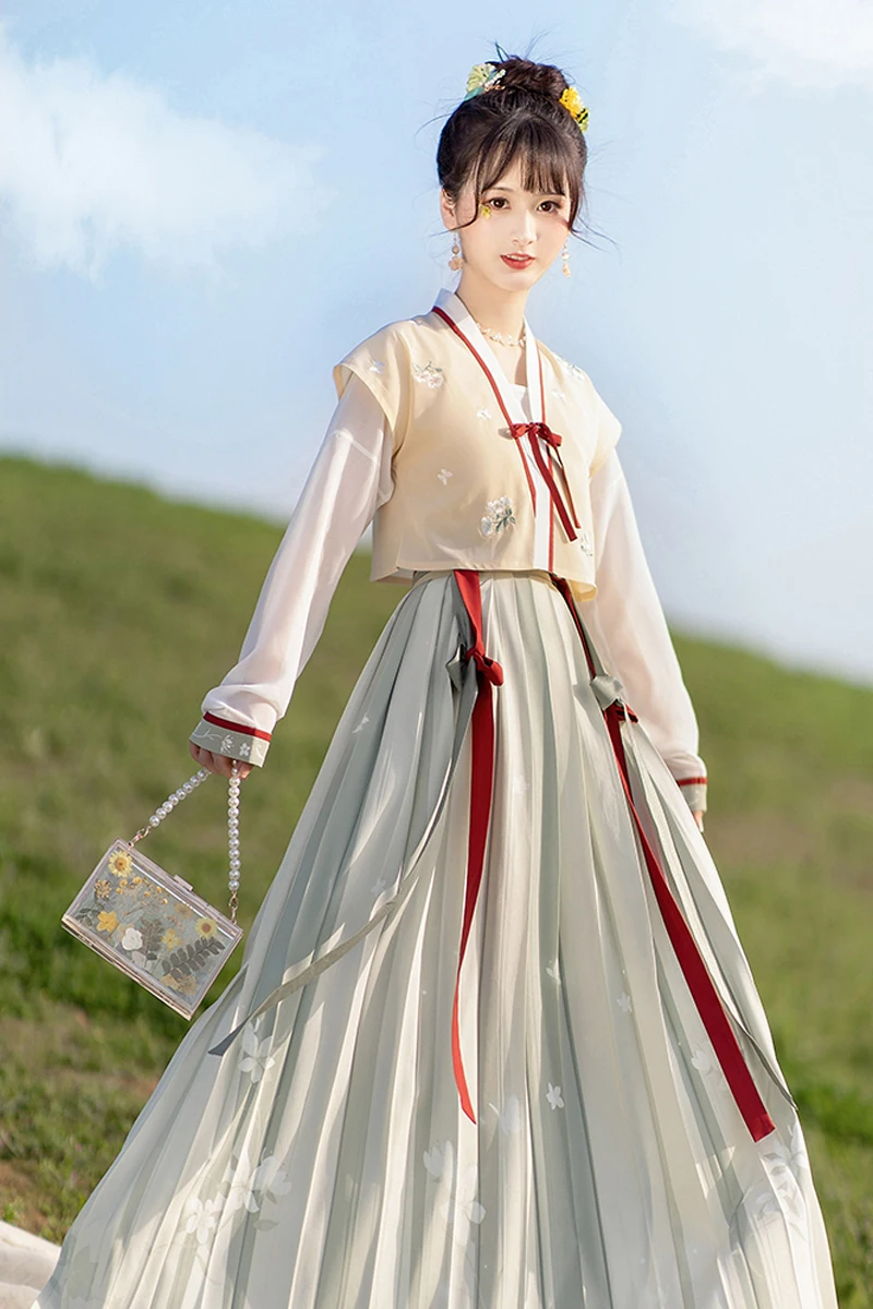 Zomer Vrouwen Song-dynastie Hanfu Fee Rok China Traditionele Vrouwen Kleding Prinses Jurk Stage Performance Tonen Cosplay