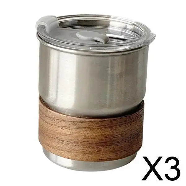 

3x Stainless Steel Mug, Outdoor Milk Coffee Cup for Camping, Camping,