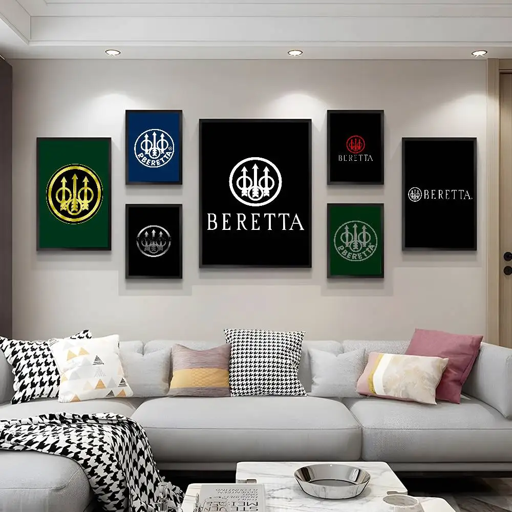 G-Gun BerettaS LOGO Classic Vintage Posters Vintage Room Home Bar Cafe Decor Nordic Home Decor