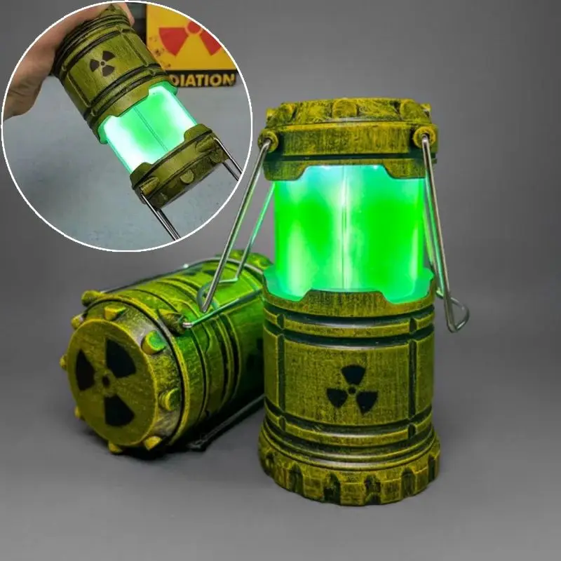 Portable Simulated Nuclear Reactor Small Desk Handheld Atmosphere Camping Lamp Halloween Novelty Party Home Props Birthday Gifts