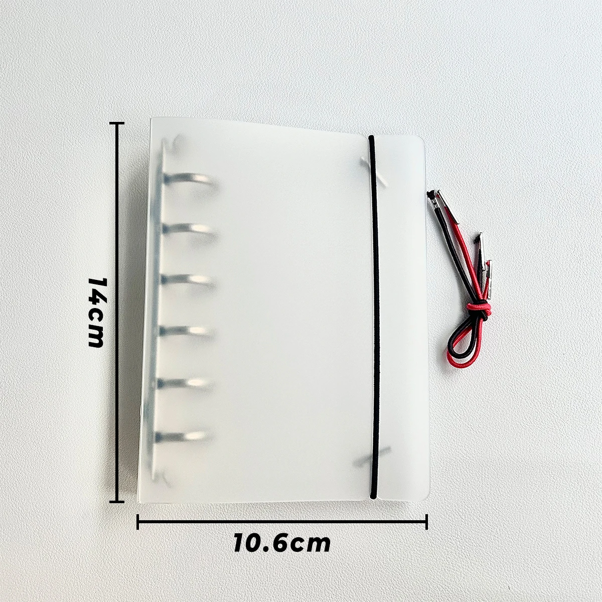 A7 Standard PP Ring Binder Notebook Scrub Loose-Leaf Business Office Inner Core Cover Note Book Journal Planner Office